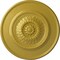Ekena Millwork Floral Ceiling Medallion, Hand-Painted Rich Gold, 23 1/2"OD x 2 3/4"P CM23FLRGS - alternate 1